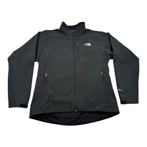 The North Face Apex Jacket Mens XL Black Softshell Fleece Lined Full Zip Outdoor